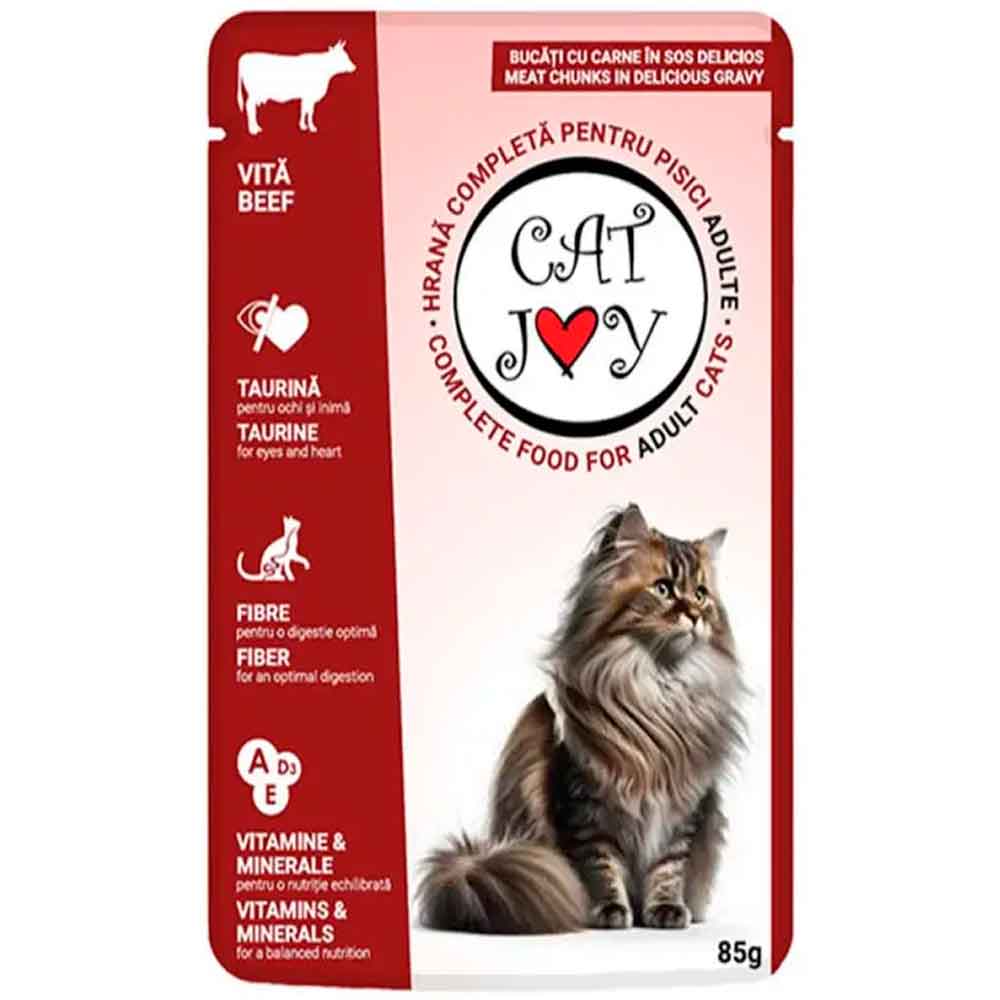 Cat Joy Sığır Etli Yetişkin Kedi Konservesi 85 Gr